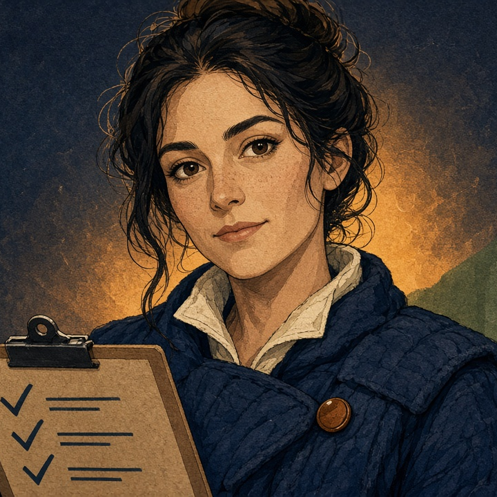 Illustrated portrait of Chloe